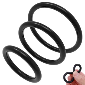 3pcs/set Lock Ring Silicone Durable Penis Ring Men Delay Cock Rubber Rings Enlargement Ball Stretcher Sex Toy For Male Sex Rings