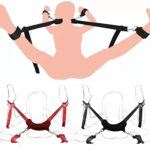 Adjustable Handcuffs & Ankle Cuffs Adult Sex Toys for Woman Couples Restraints Collar Erotic Bdsm Bondage Set Fetish Games Adult