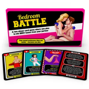 Bedroom Battle Card Game Strategic Romantic and Adventurous Card Game for Couples Fun and Romantic Dares 7.3 x 4.2 x 0.9 inches
