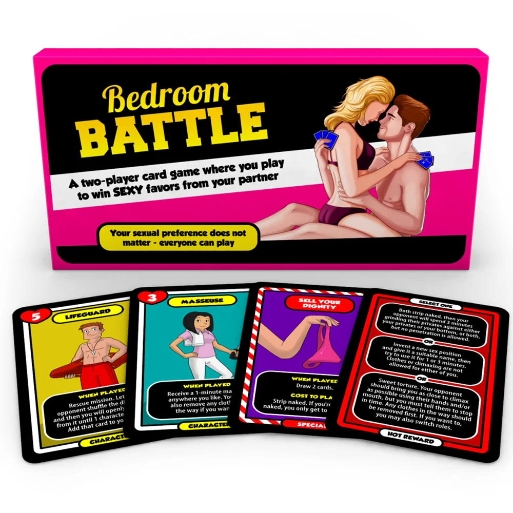 Bedroom Battle Card Game Strategic Romantic and Adventurous Card Game for Couples Fun and Romantic Dares 7.3 x 4.2 x 0.9 inches