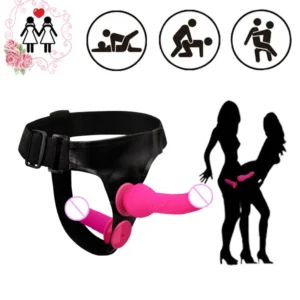 Couples Penis Anal Sex Games Transparent Penis Lesbian Ultra Elastic Harness Belt Strap On Dildo for Women Sex Toy
