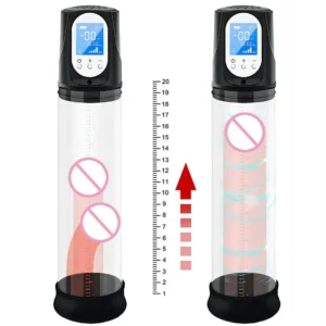Electric LCD Electric Penis Pump Penis Enlargement Extend Pump Penis Trainer Male Masturbators Cup Dick Pump Sex Toys for Men