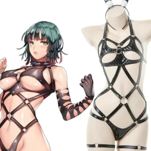 Hot Sexy Hollow Lingerie For Women Crotchless Anime Cosplay Bondage Uniform Erotic Maid Underwear Role Play Costumes Outfit Set