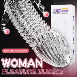 Penis Extender Cock Rings Delay Ejaculation Reusable Penis Condoms Dick Sleeve Silicone Glans Cover Enlargement Sex Toys For Men