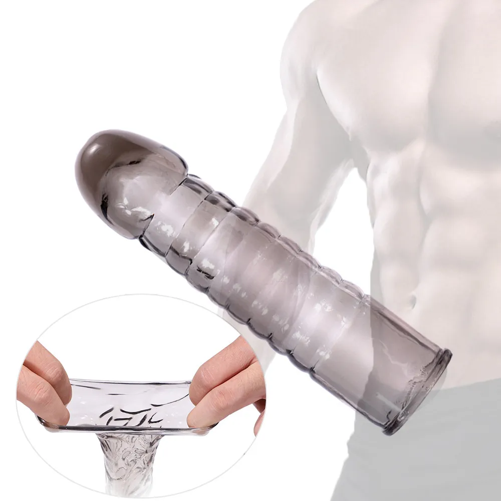 Reusable Silicon Condom With Spike Dotted Penis Sleeve For Men Dildo Sheath Condoms Extender Sleeve Penis Cocks Cover Sex Toys