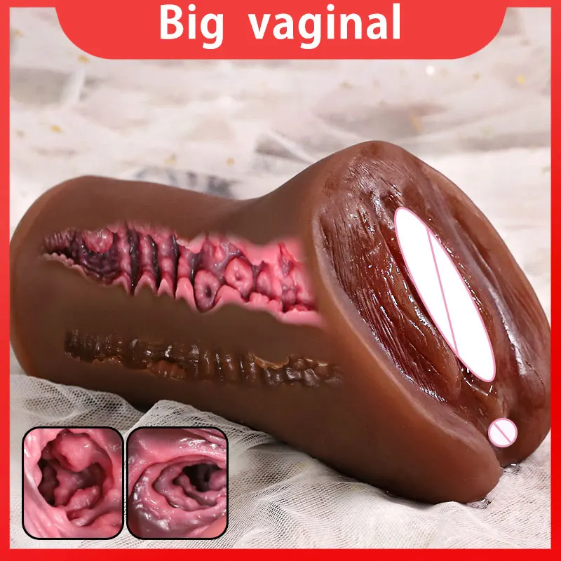 Sex Toys for Men 3D Realistic balck person Artificial Vagina Pocket Pussy Real Vagina Silicone Adult Product Male Masturbators